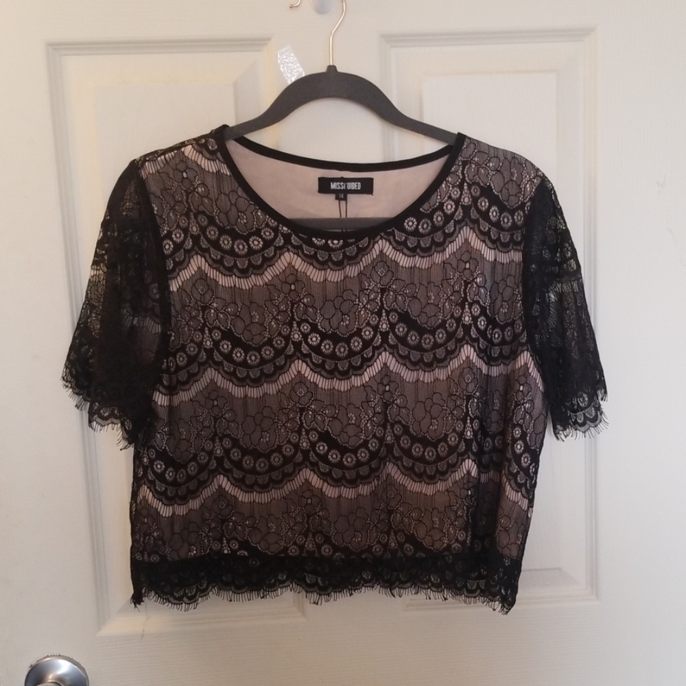 Lace crop top